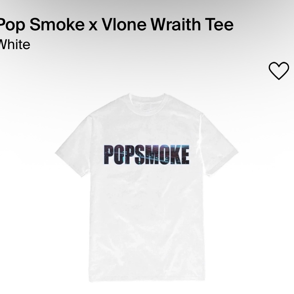 Pop Smoke X VLONE Wraith Tee White